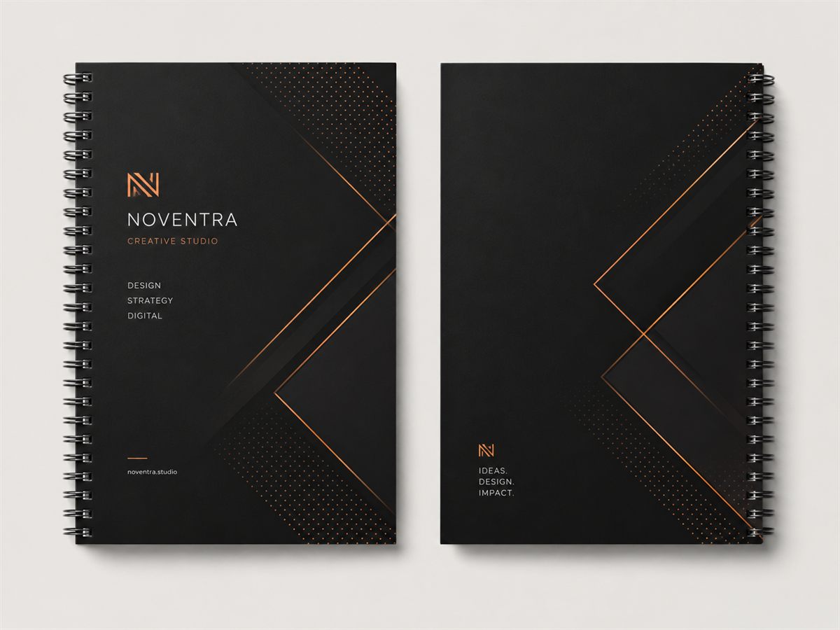 Restaurant menu spread layout study